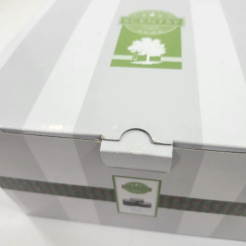 Scentsy Accord White 3 Dishes Triple Wax Melt Warmer Base 1106-39297 Box Gray